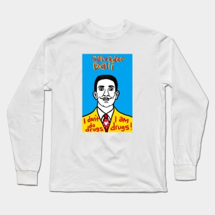 Salvador Dali pop folk art Long Sleeve T-Shirt